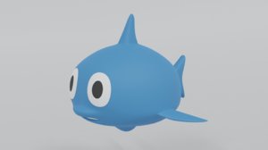 shark toy 3D model