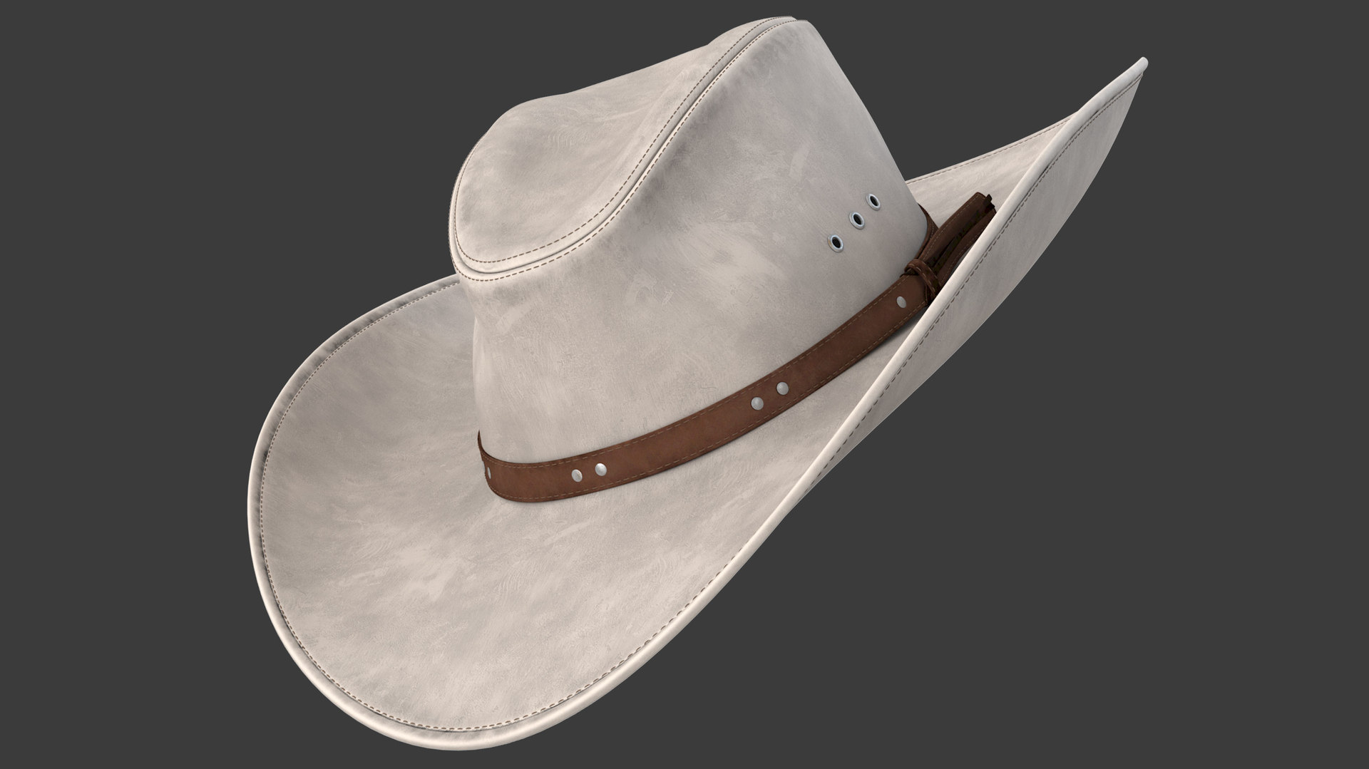 Realistic cowboy hat 3D model - TurboSquid 1623574
