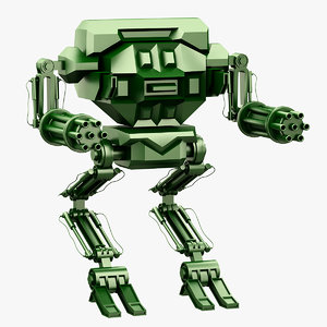 robot mech warrior 3D model