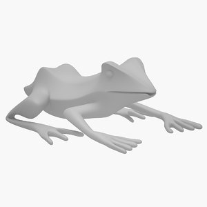 3D frog sculpt
