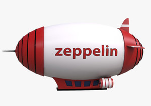 3D model zeppelin craft