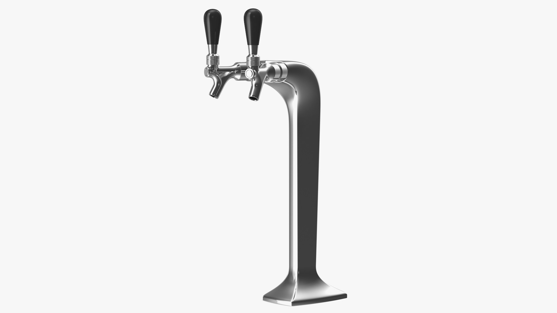 Double Tap Draft Beer Tower Stainless Steel Model 3D - TurboSquid 1624465