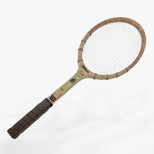 tennis racquet wilson stan 3D model