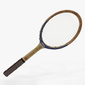 tennis racquet wilson mary 3D model