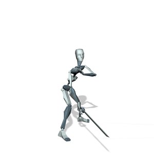 Sword man combat action T01