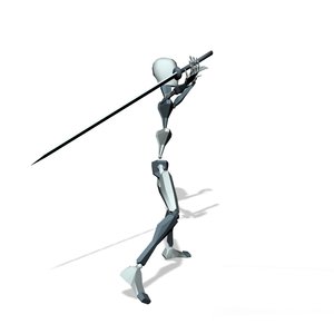 Sword man combat action T02