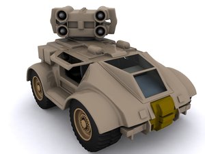 3d military concept car