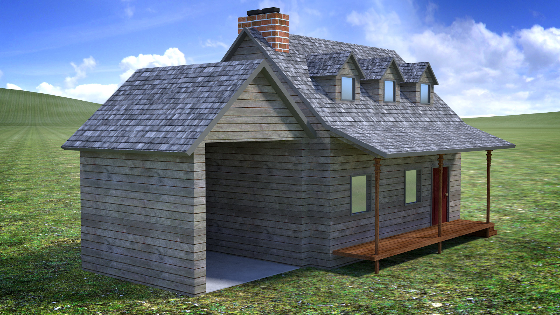 Simple house 3D model - TurboSquid 1624781