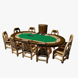 poker table 3D