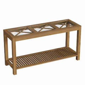 lehome k012 wisconsin console table 3D model