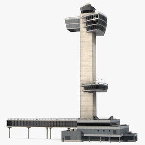 3D jfk control tower model