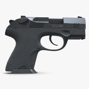 3d beretta handgun model