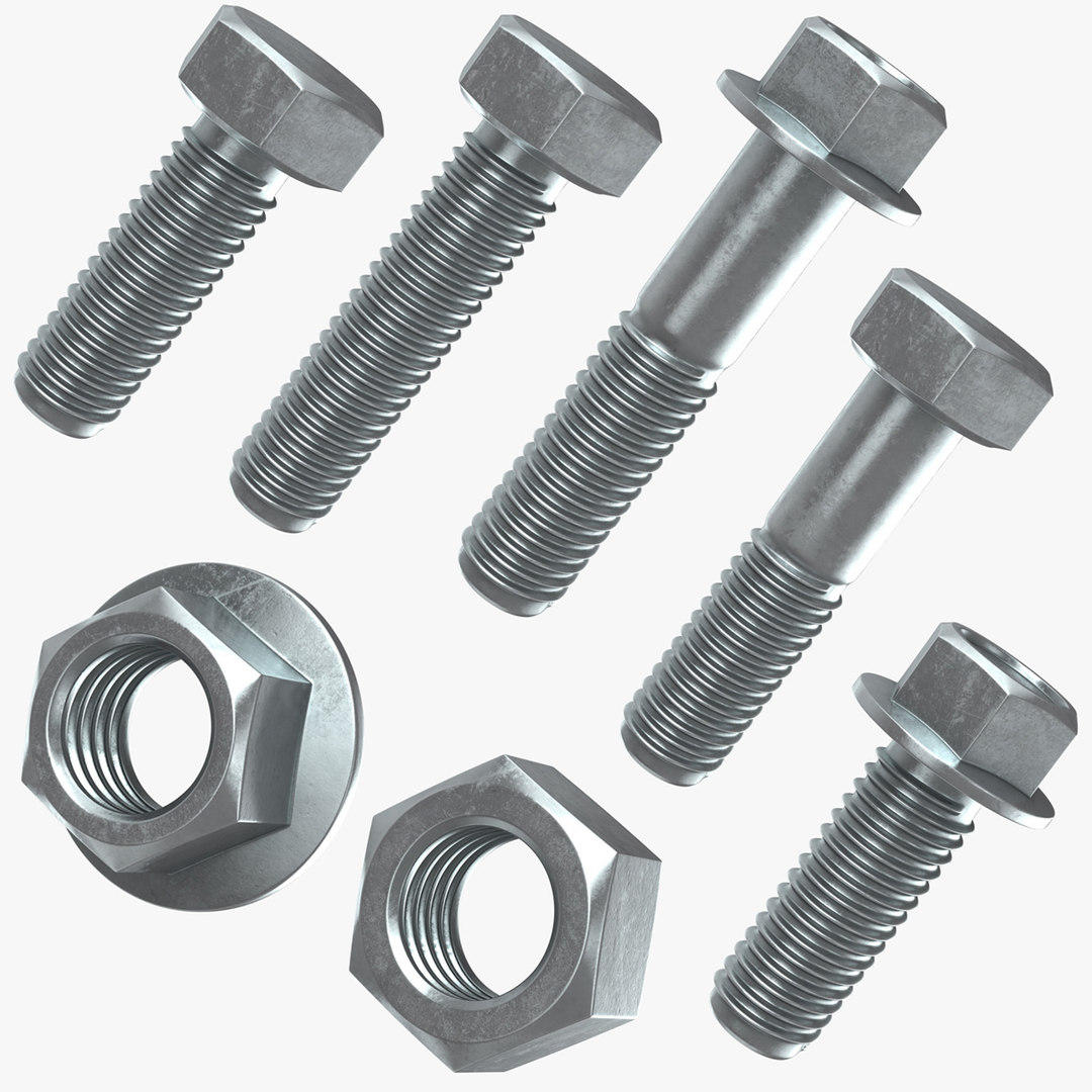 Bolt model. Nut 3d. nut model. bolt.