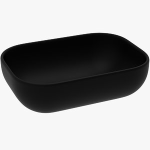 3D black bowl