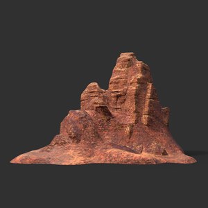 polys landscape mountain nature 3D model