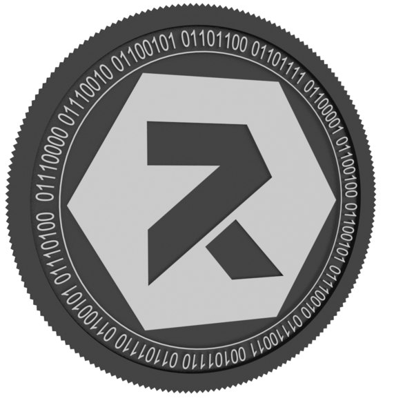 reftoken black coin 3D model
