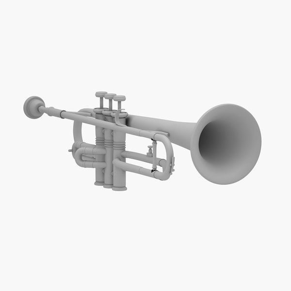 trumpet musical instrument 3D model