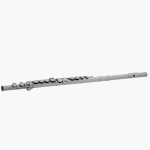 flute instruments musical 3D model