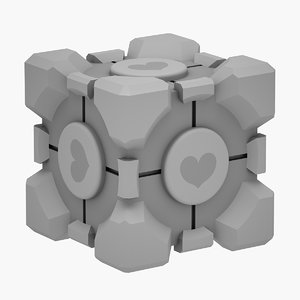 3D model portal love cube