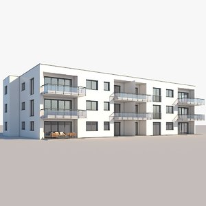apartment building 3D model