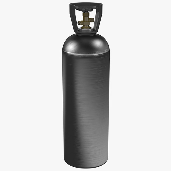 3D model pressure co2 tank