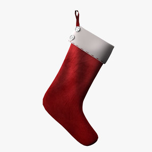 christmas sock 3D model