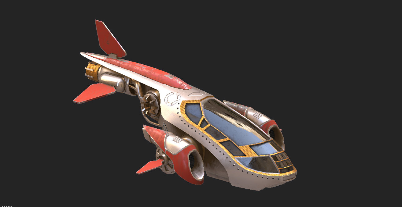 Small spaceship 3D model TurboSquid 1624508