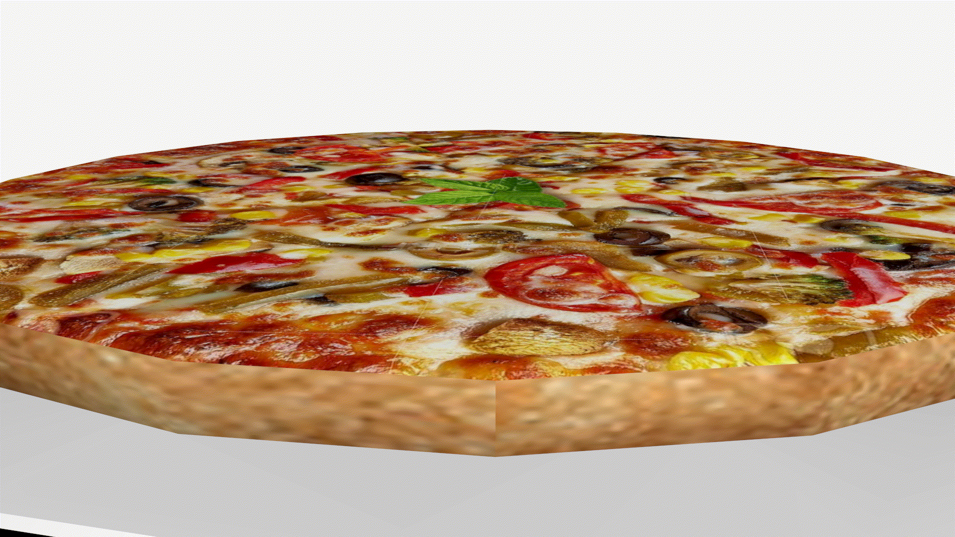 pouring ketchup on pizza3d模型
