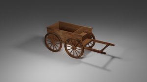 cart medieval 3D model