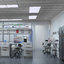 3D scientific laboratory lab model