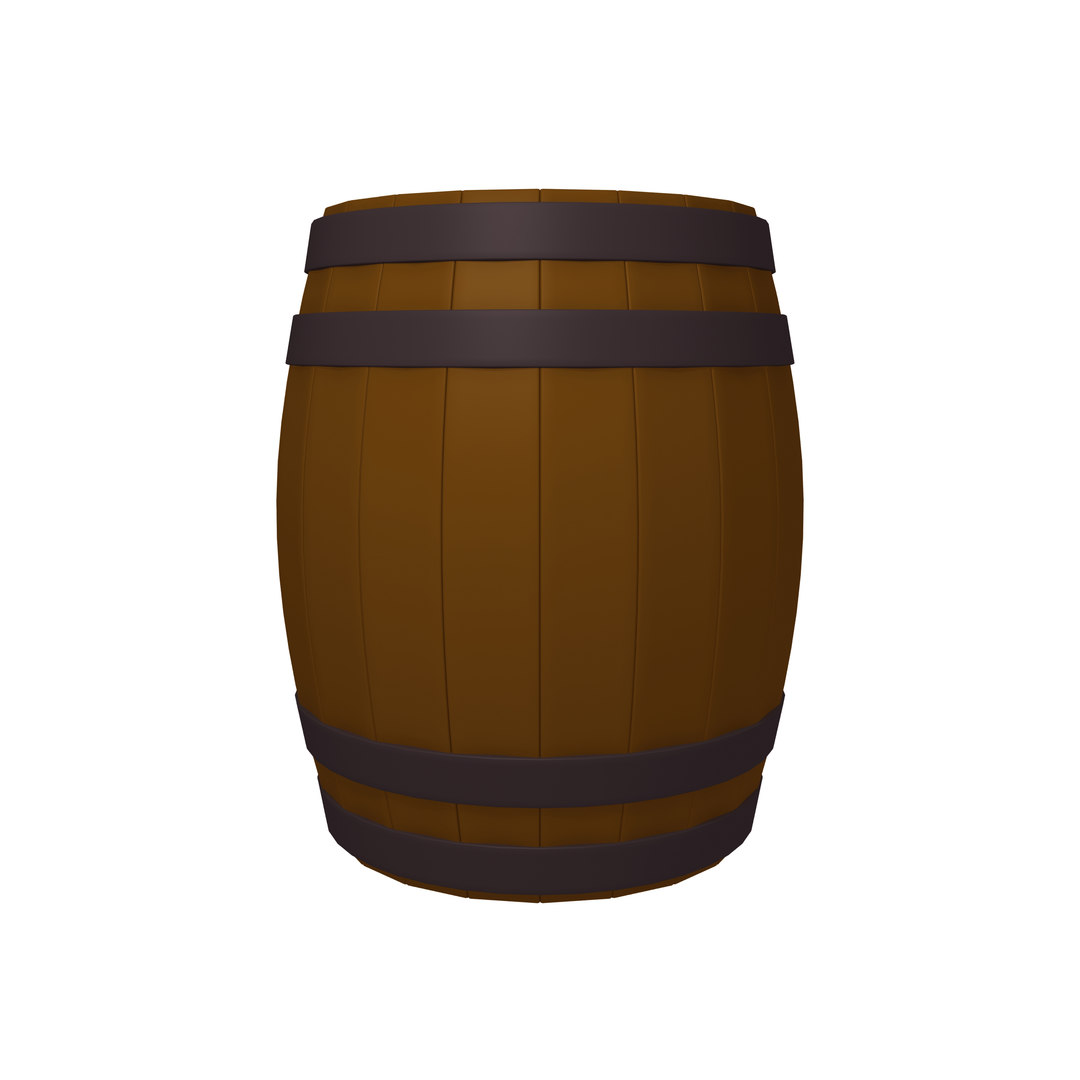 3D barrel cartoon - TurboSquid 1625612