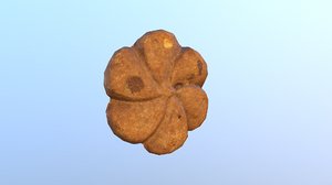 3D cookie chocolate 02 modeled model