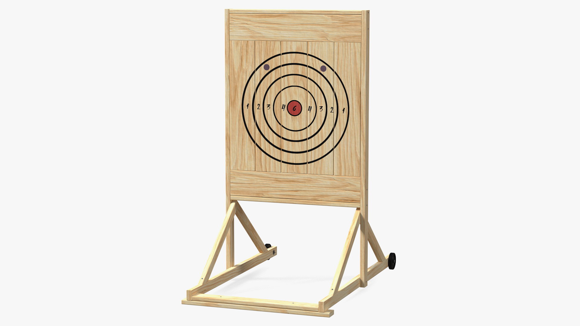 Wooden axe throwing target 3D model TurboSquid 1626667