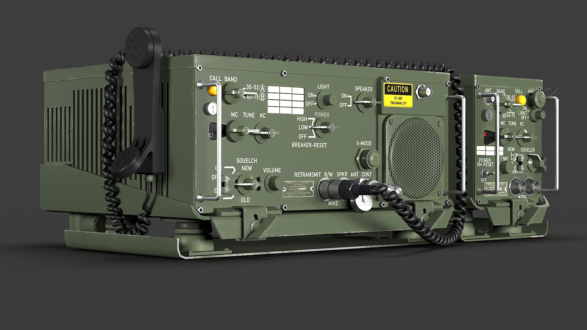 Anvrc-47 radio 3D model - TurboSquid 1625765