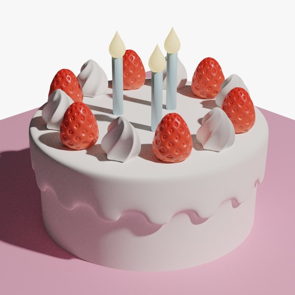 Birthday Cake 3D Models for Download | TurboSquid