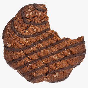 3D dark cookie chocolate 02