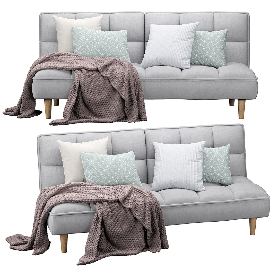 3D sofa  bed model TurboSquid 1626223