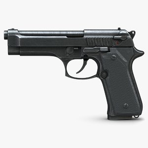 3d model beretta handgun