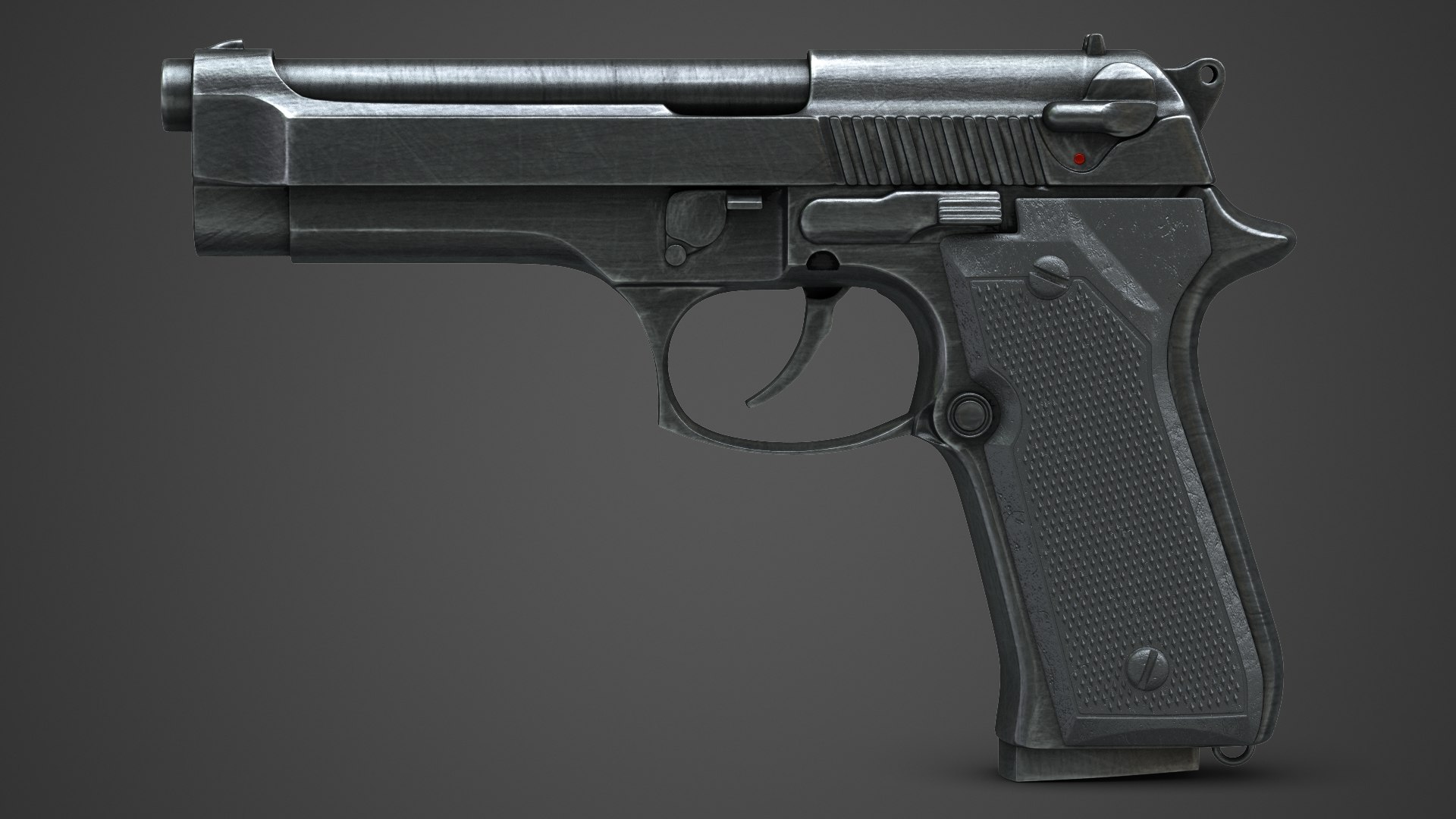 3d model beretta handgun