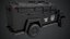 3D car armored black police