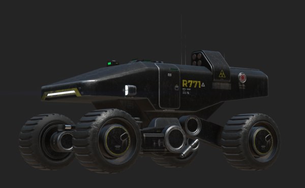 3D mars military transporter vehicle