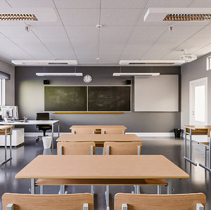 classroom school scene 3D model