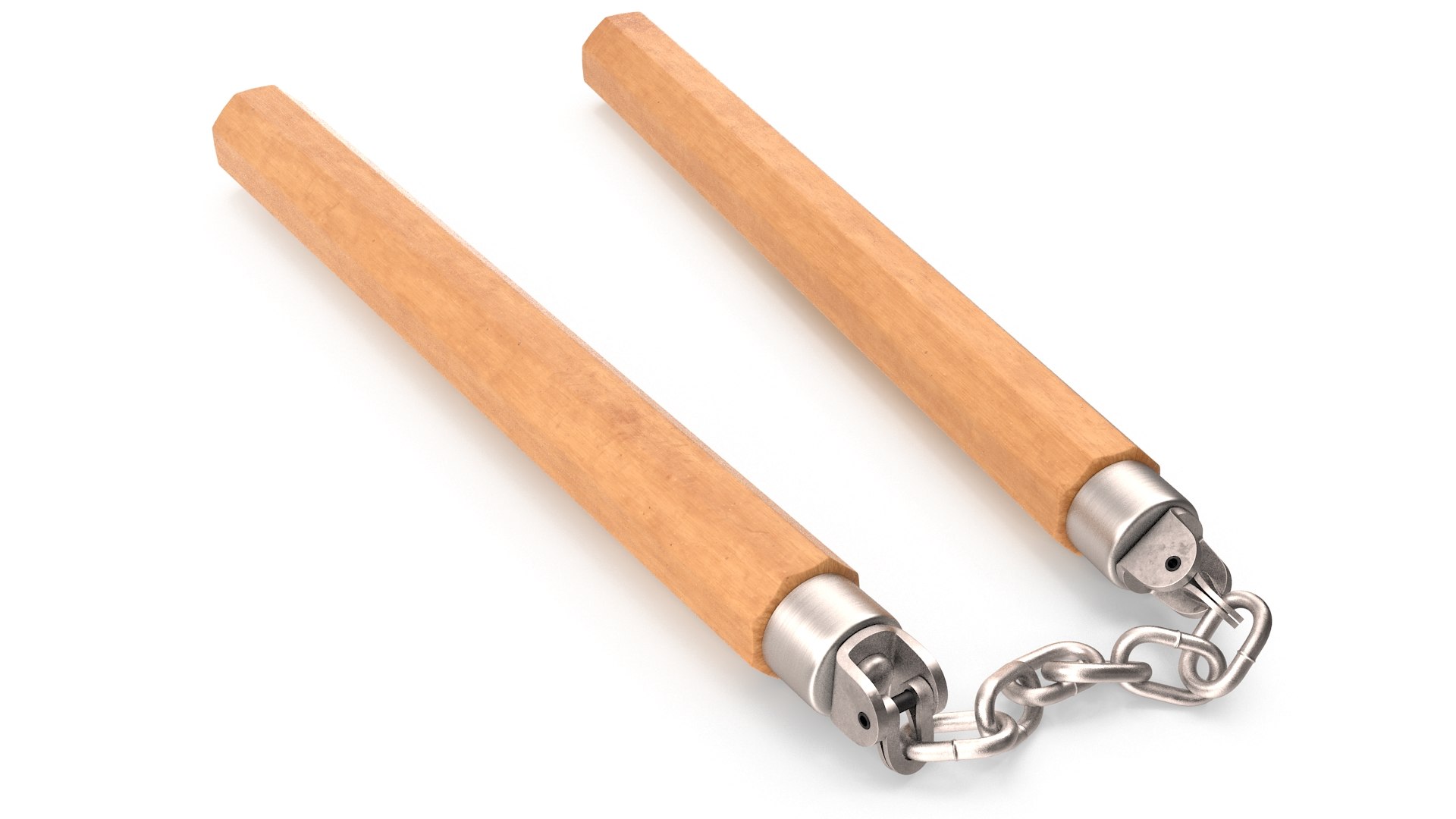 3D nunchaku weapon TurboSquid 1628051