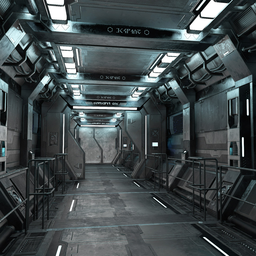 3D model pack sci-fi modular corridor - TurboSquid 1627770