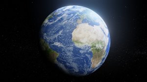 3D model photorealistic earth 8k planet