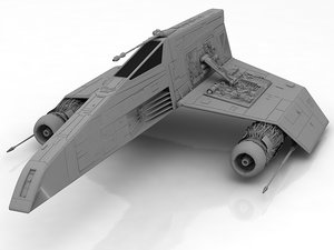 star wars x wing 3D model