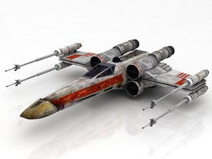 3D model star wars x wing