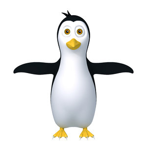 3D penguin cartoon