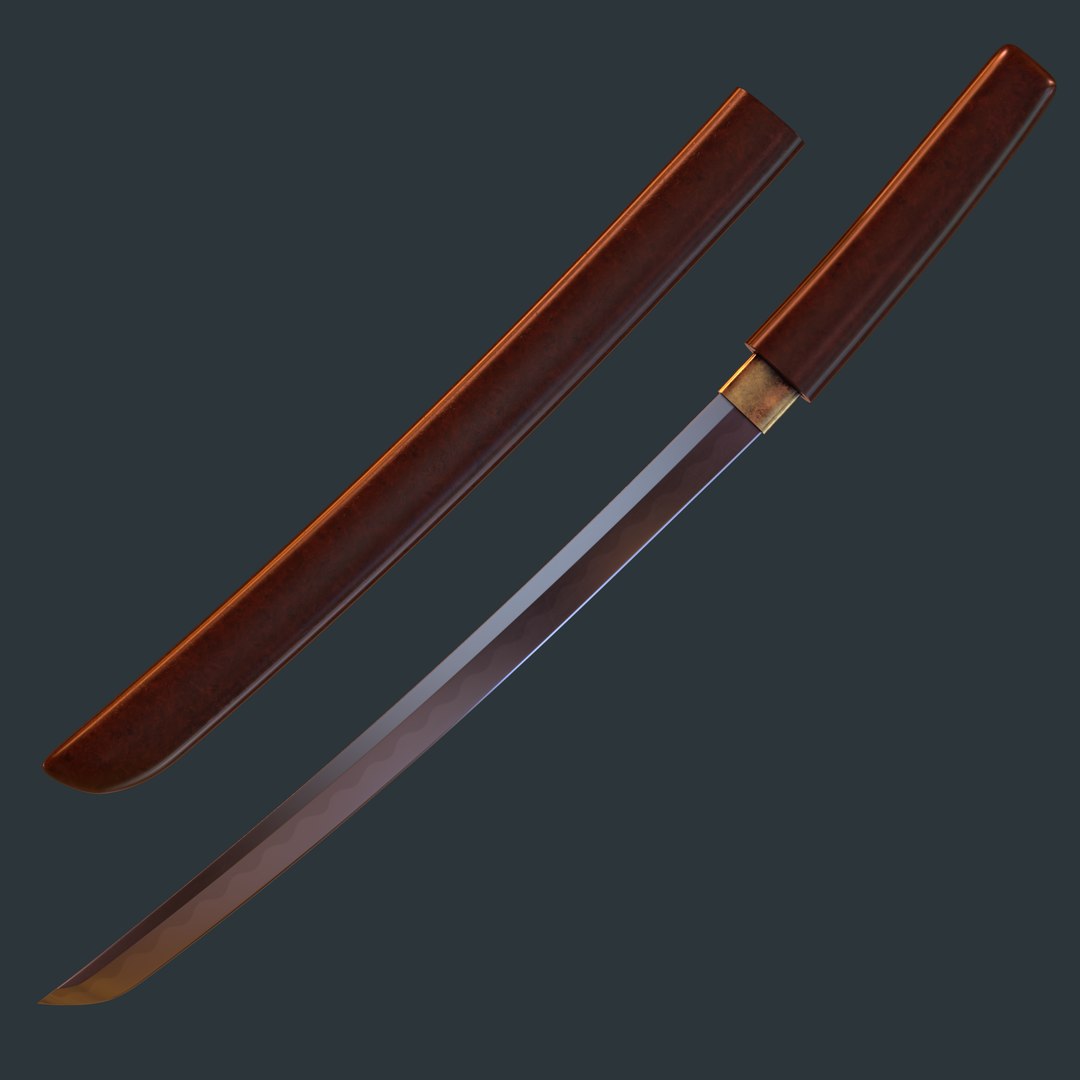 3D japanese kodachi sword model - TurboSquid 1628508