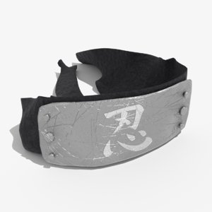 3d Ninja Models Turbosquid - white ninja headband roblox